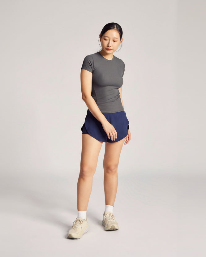 Like A Hug Tee (Rib) in Truffle