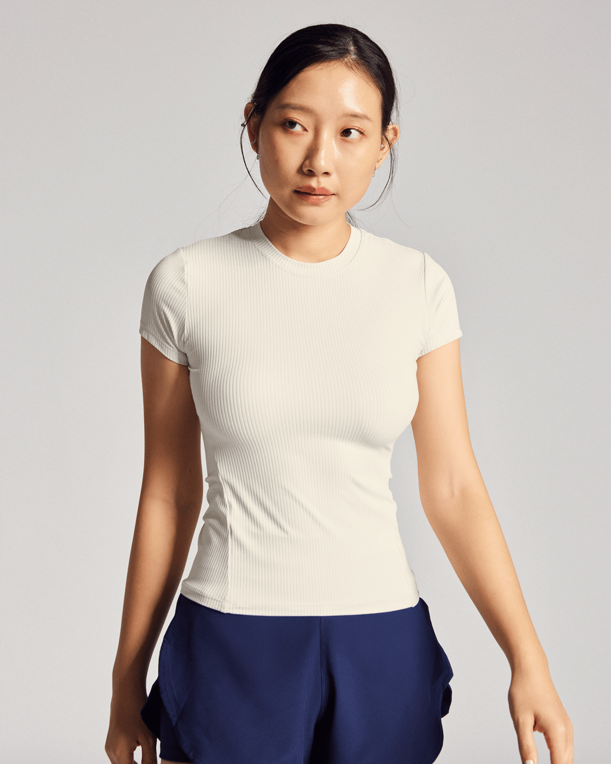 Like A Hug Tee (Rib) in Yoghurt