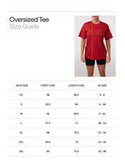 Oversized Tee in Adrenaline