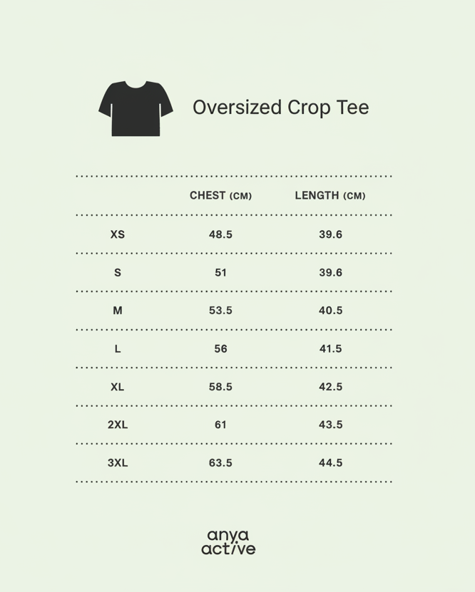 Oversized Crop Tee in Adrenaline