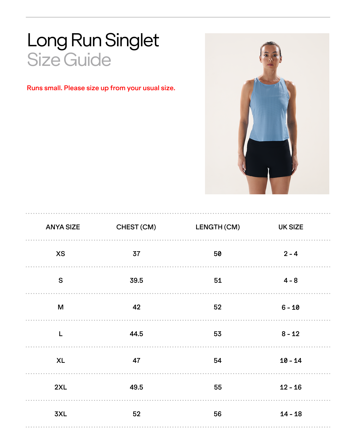 Long Run Singlet in Dive