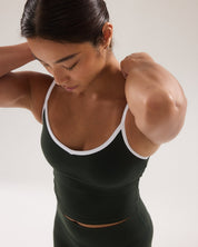 [AA x Flow] V Cami Bra (Contrast) in Flow Matcha