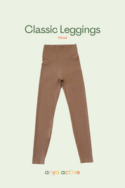 Classic Leggings (Crop 21") in Hazelnut