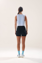 Easy Run Crop Tank in Yoghurt