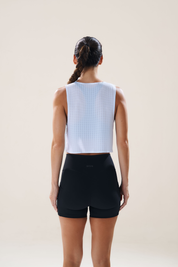 Easy Run Crop Tank in Yoghurt