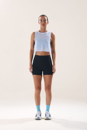 Easy Run Crop Tank in Yoghurt