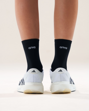 The Hybrid Training Socks in Black Sesame