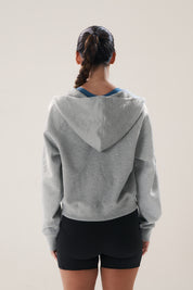 Full Zip in Marl (with Hoodie)