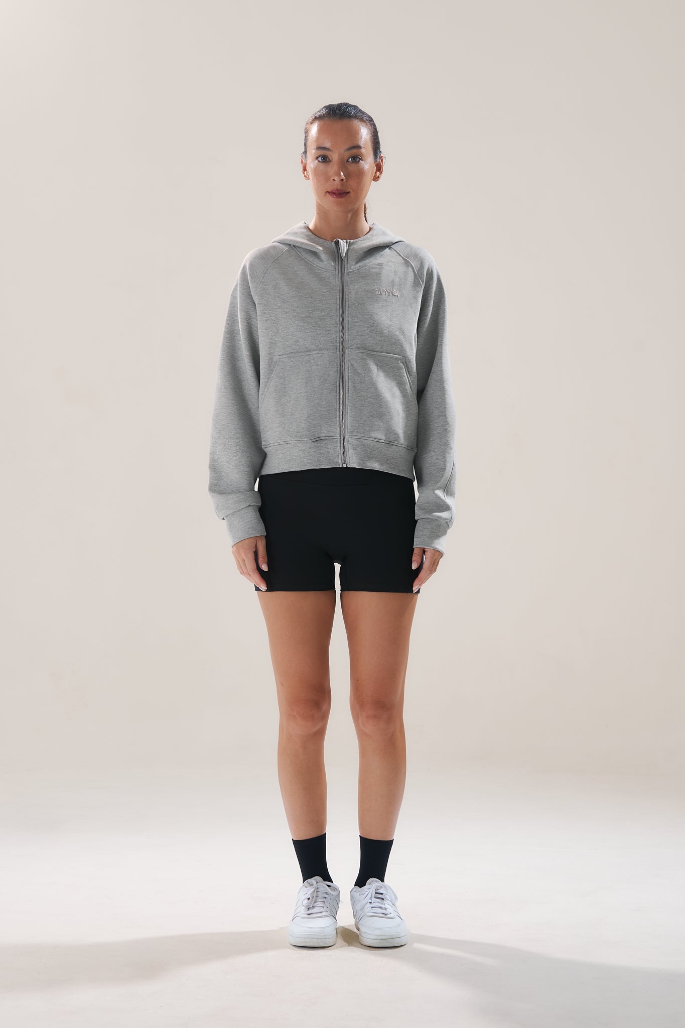 Full Zip in Marl (with Hoodie)