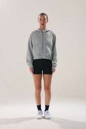 Full Zip in Marl (with Hoodie)