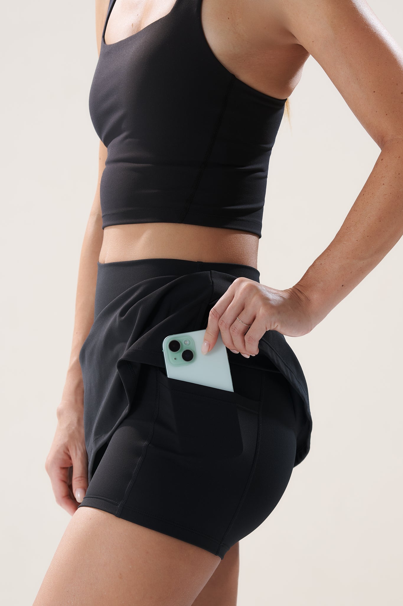 A-Line Skort 2.0 in Black Sesame