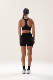 Boxy Bra in Black Sesame