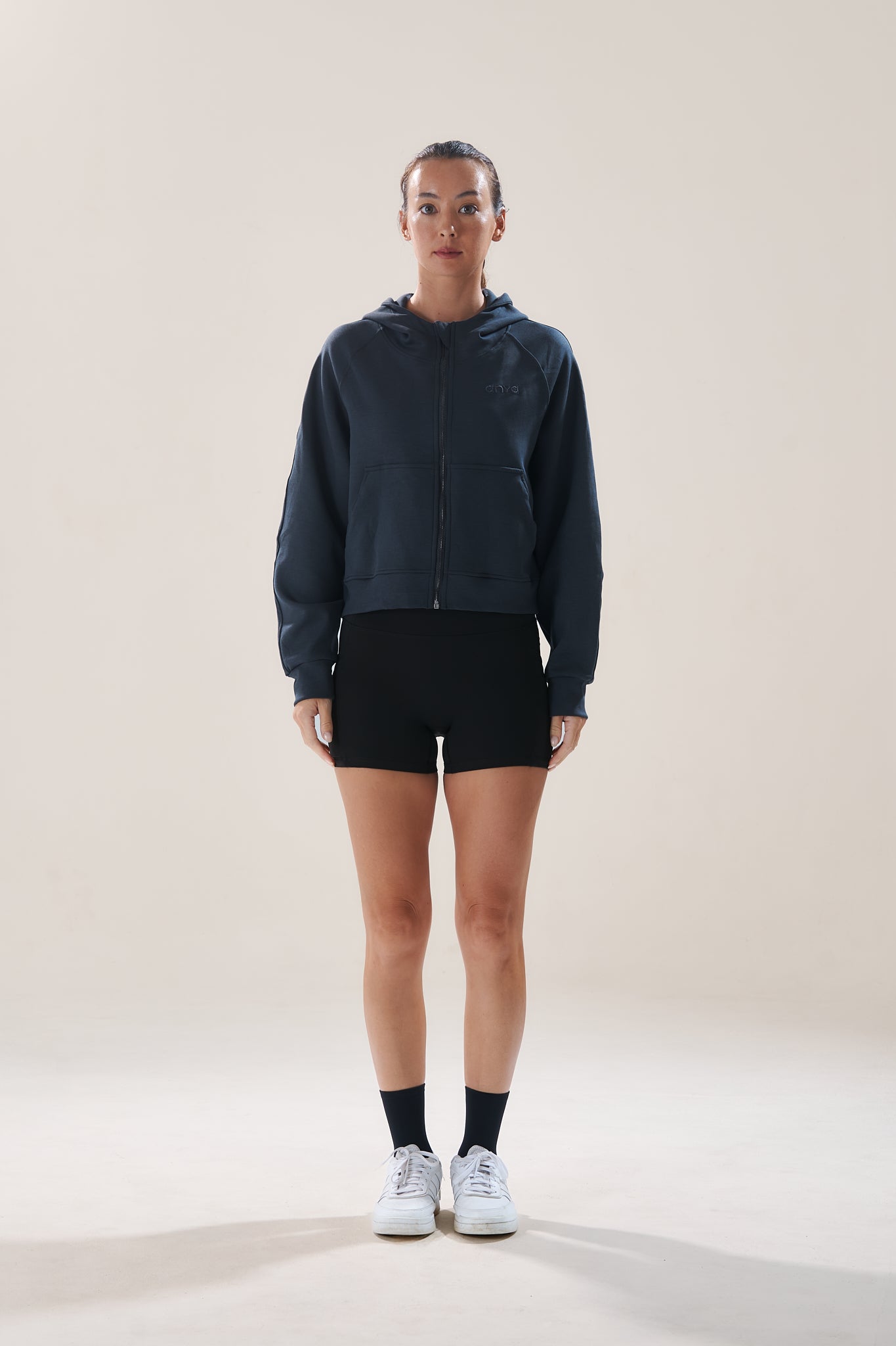 Full Zip in Dive (with Hoodie)