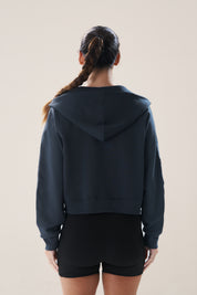 Full Zip in Dive (with Hoodie)