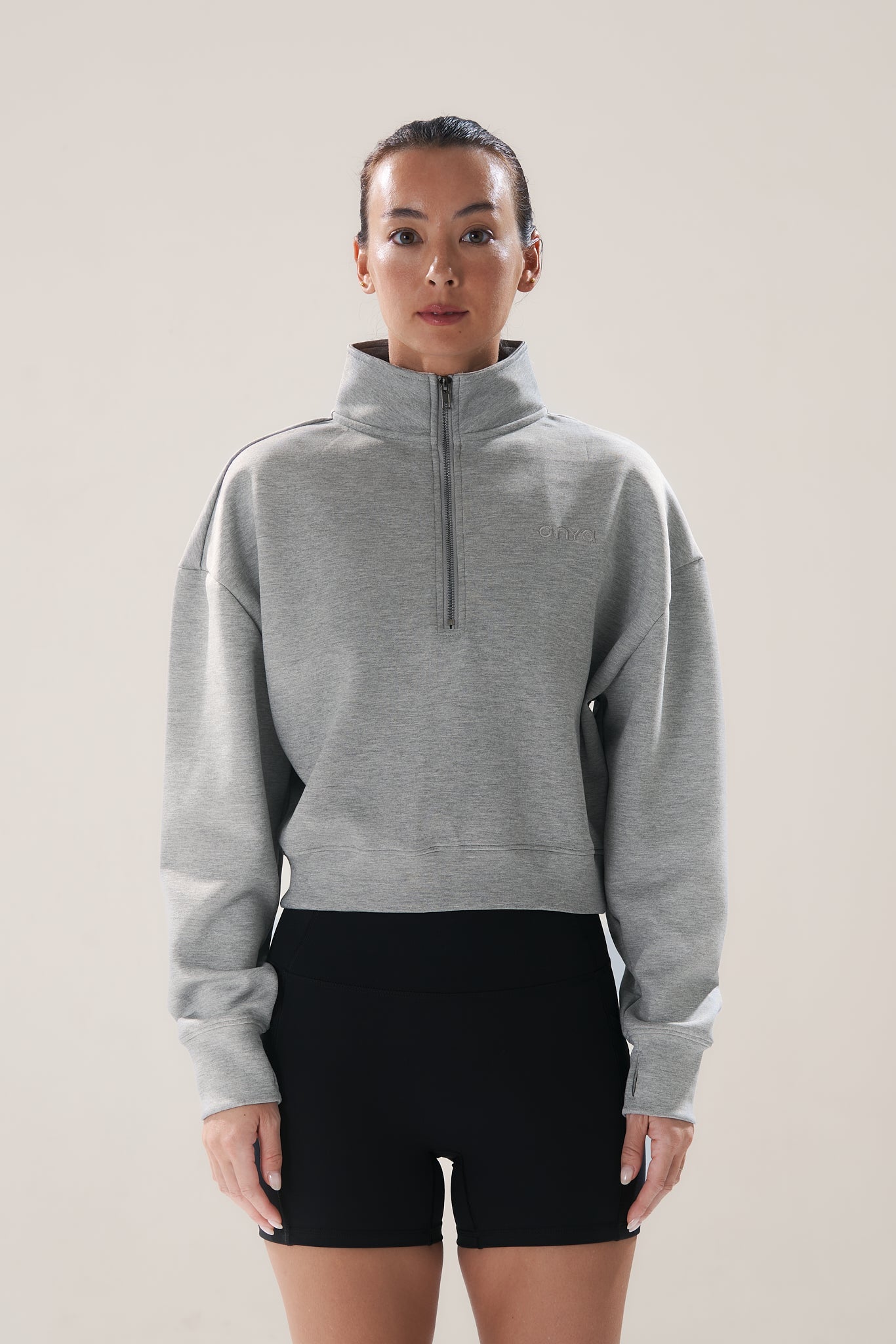 Half Zip in Marl