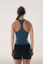 Scoop Longline Bra in Slate