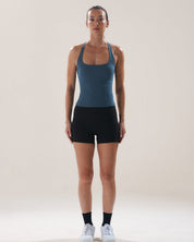 Scoop Longline Bra in Slate