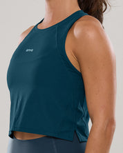 Bib Crop Tank in Reflecting Pond