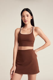 A-Line Skort in Cocoa