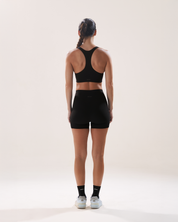 Boxy Bra in Black Sesame