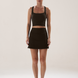 A-Line Skort 2.0 in Walnut