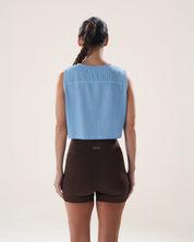 Boxy Muscle Tank in Arctic