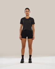 Boxy Tee in Black Sesame