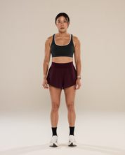 Circle Back Layered Bra in Black Sesame
