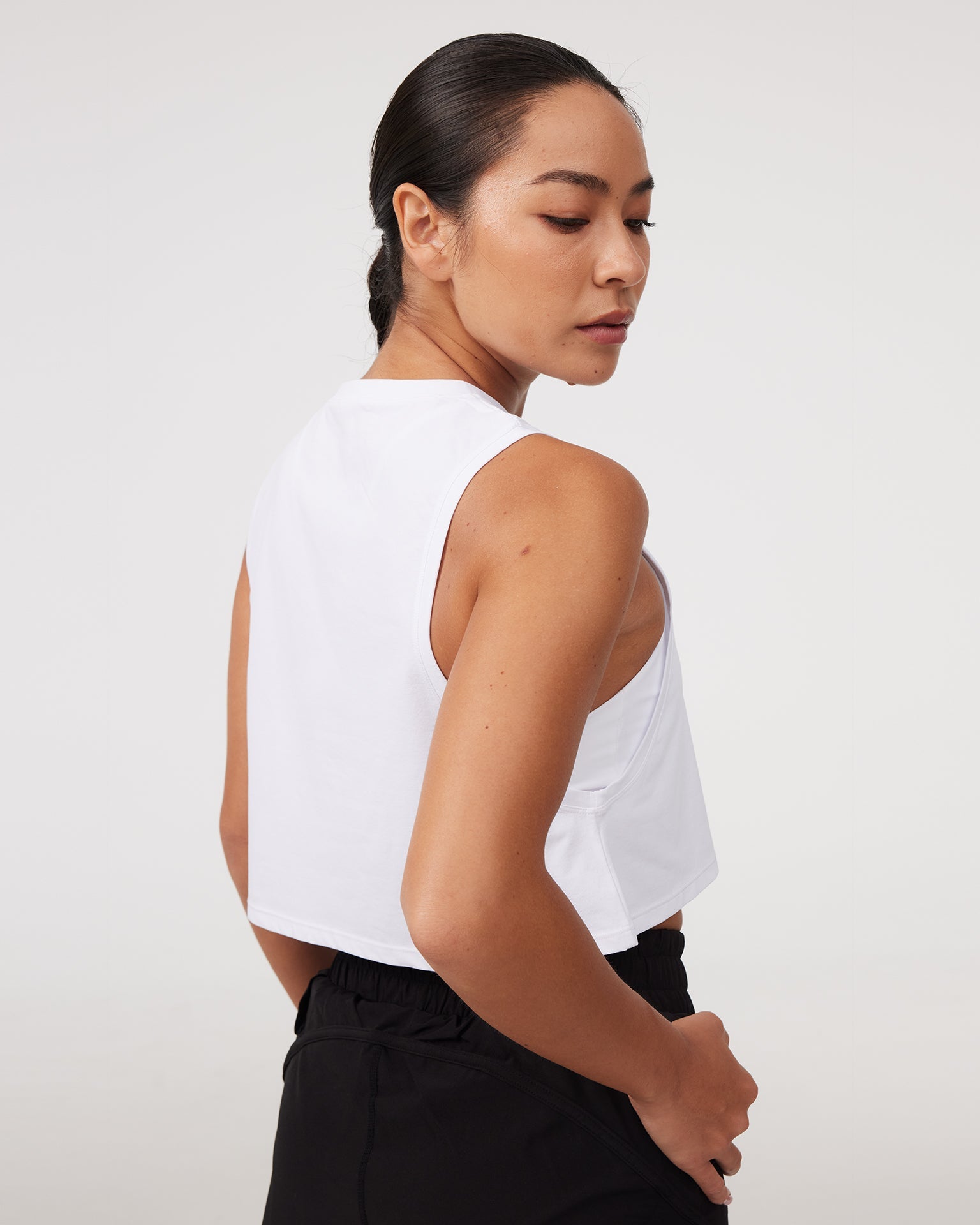 Sport Crop Tank 2.0 in Yoghurt