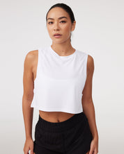 Sport Crop Tank 2.0 in Yoghurt