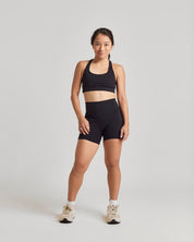 Pocket Shorts (Mini 4") in Black Sesame
