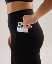Contour Pocket Leggings (Full 24") in Black Sesame