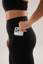 Contour Pocket Leggings (Full 24") in Black Sesame