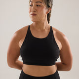 Crown Bra (Contrast) in Black Sesame