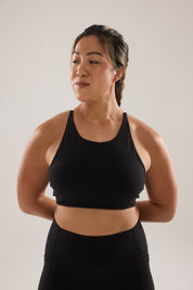 Crown Bra (Contrast) in Black Sesame