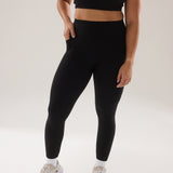 Contour Pocket Leggings (Full 24") in Black Sesame