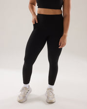 Contour Pocket Leggings (Full 24") in Black Sesame