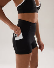 Pocket Shorts (Petite 3") in Black Sesame