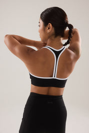 Dip Bra (Contrast) in Black Sesame