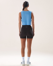 Easy Run Crop Tank in Arctic