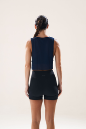 Easy Run Crop Tank in Dive