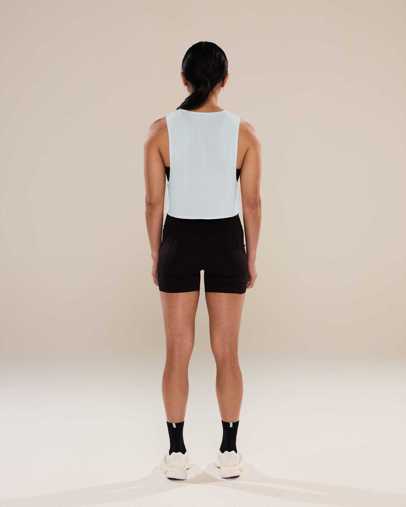 Easy Run Crop Tank in Finch