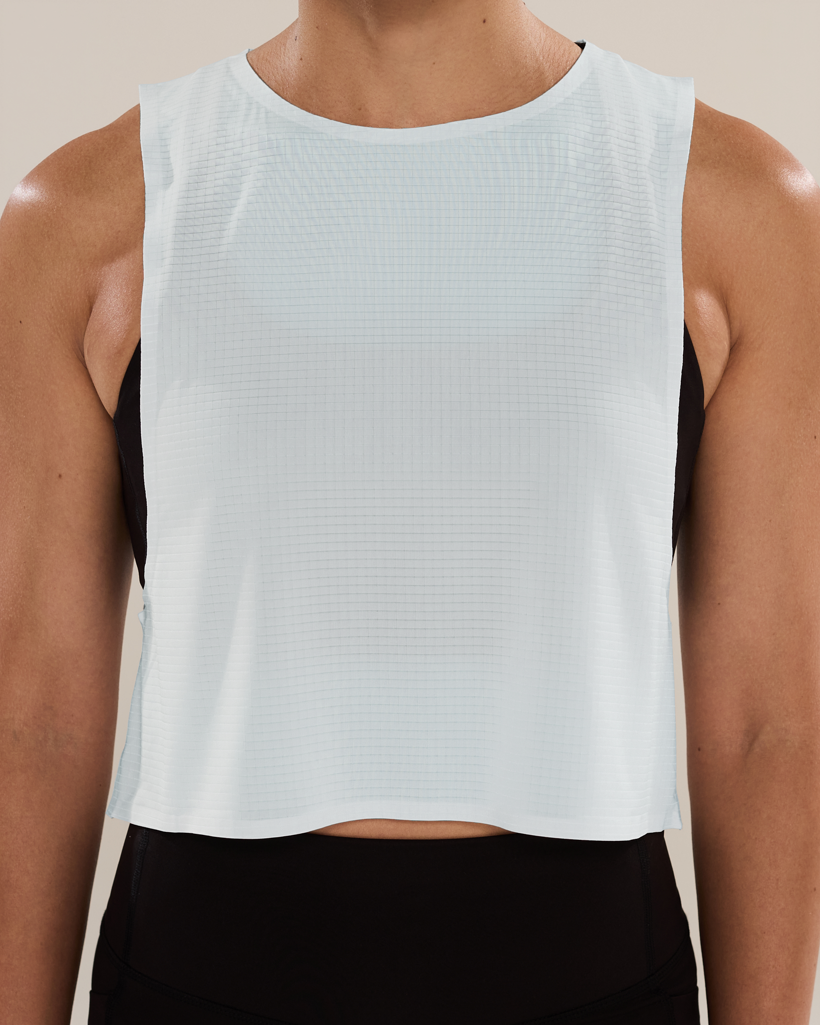 Easy Run Crop Tank in Finch