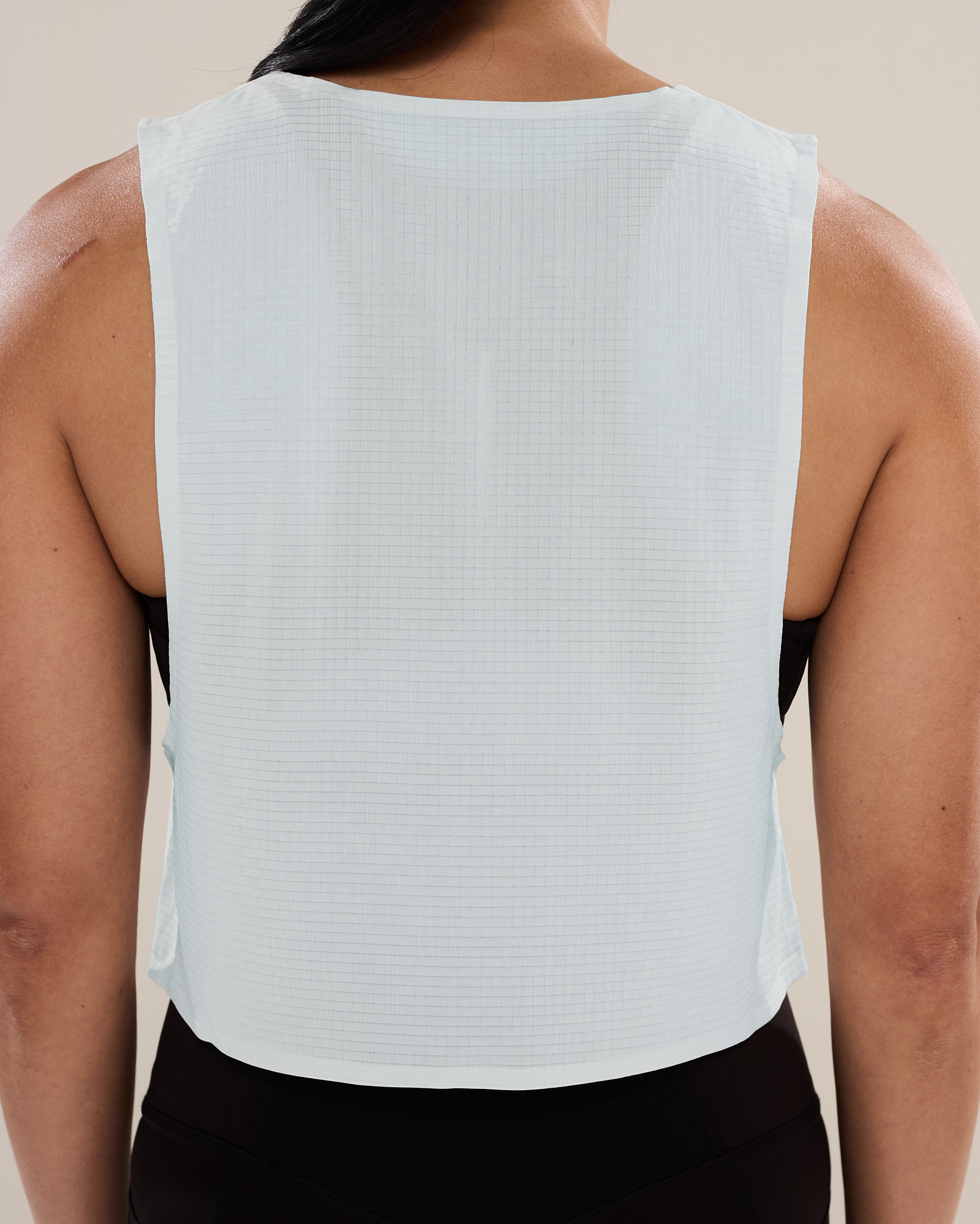 Easy Run Crop Tank in Finch