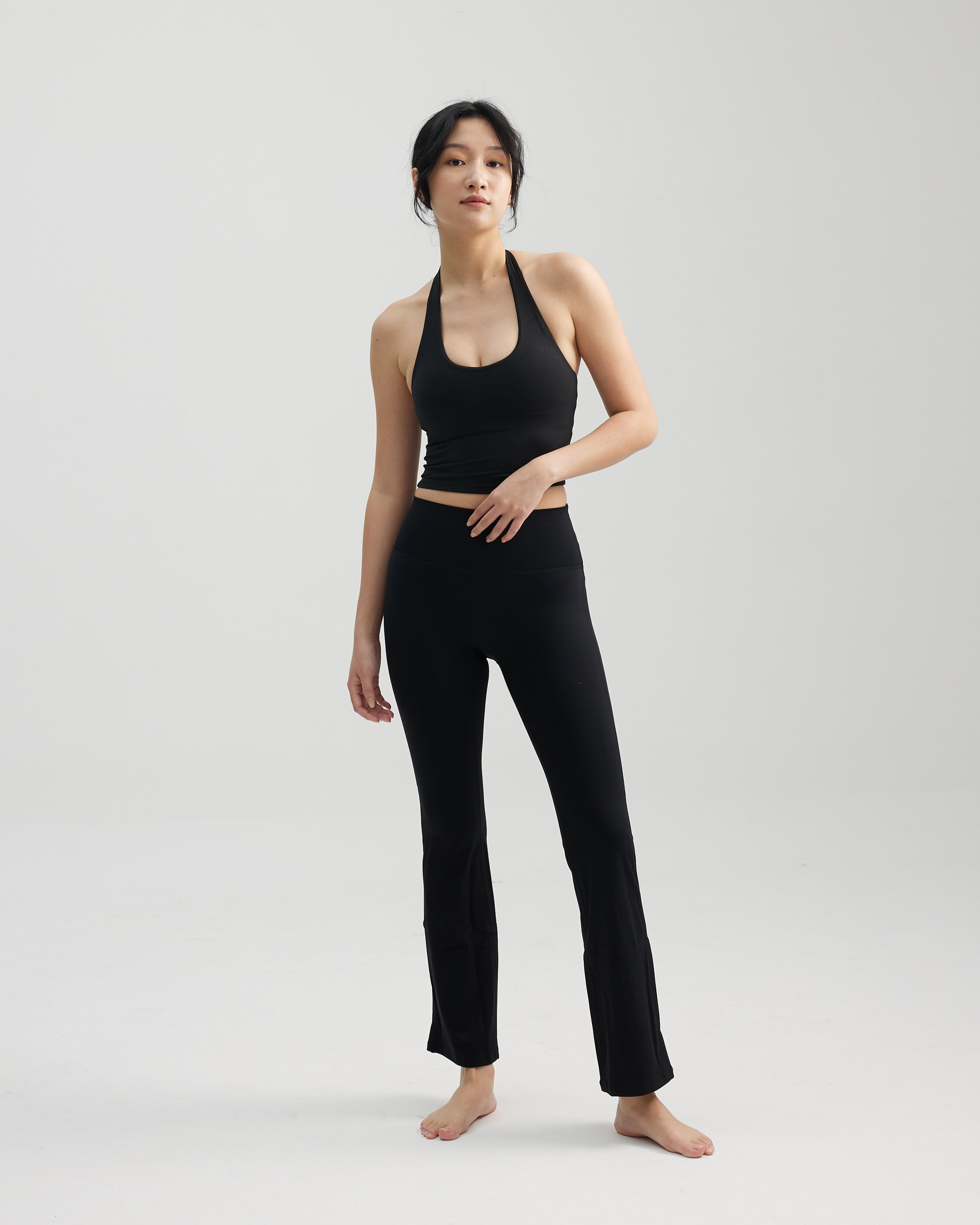 Flare Pants in Black Sesame