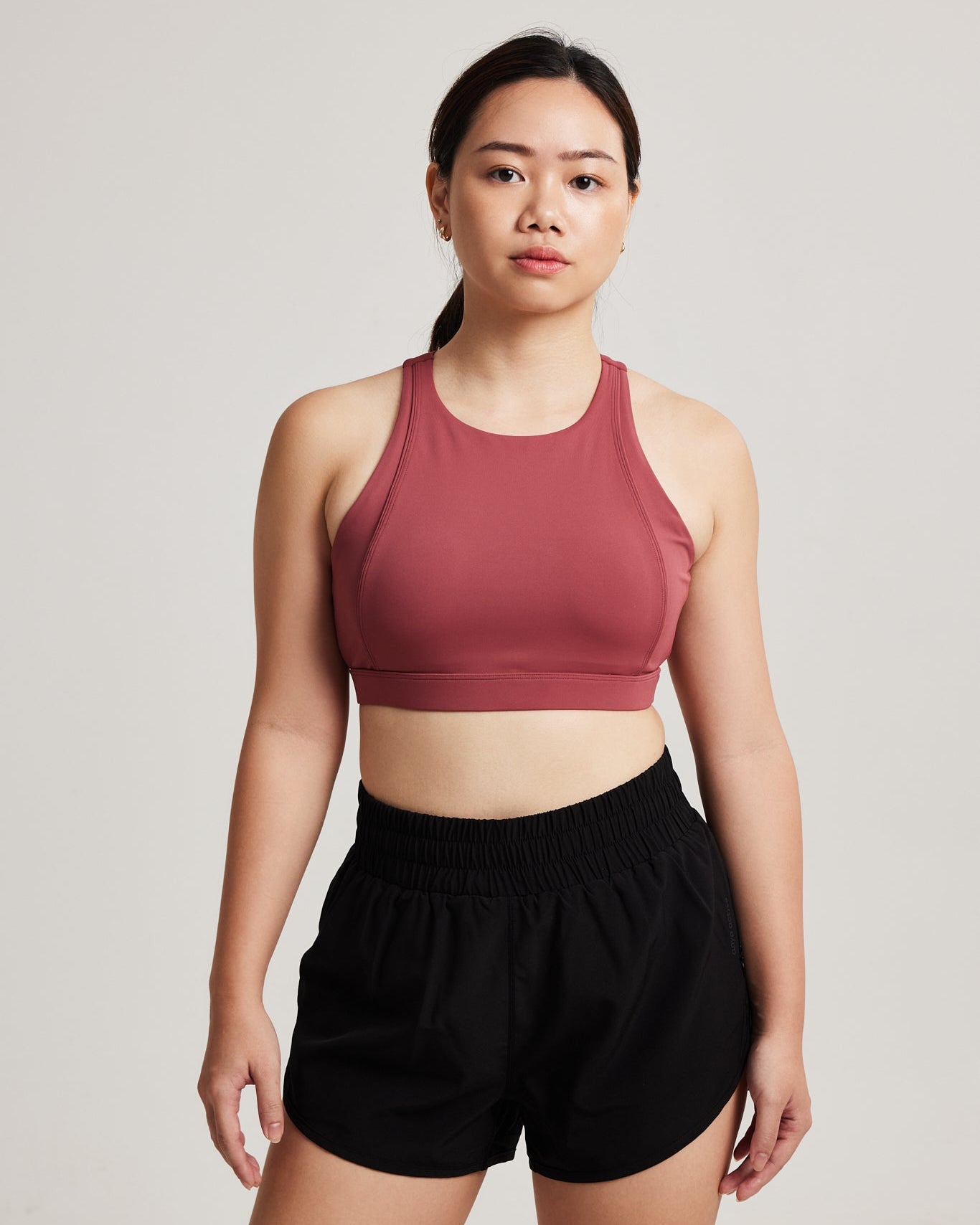 Contour High Neck Bra in Vintage
