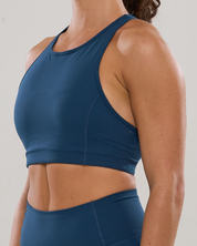 Hybrid Racer Bra in Reflecting Pond