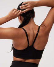 Layer Bra in Black Sesame