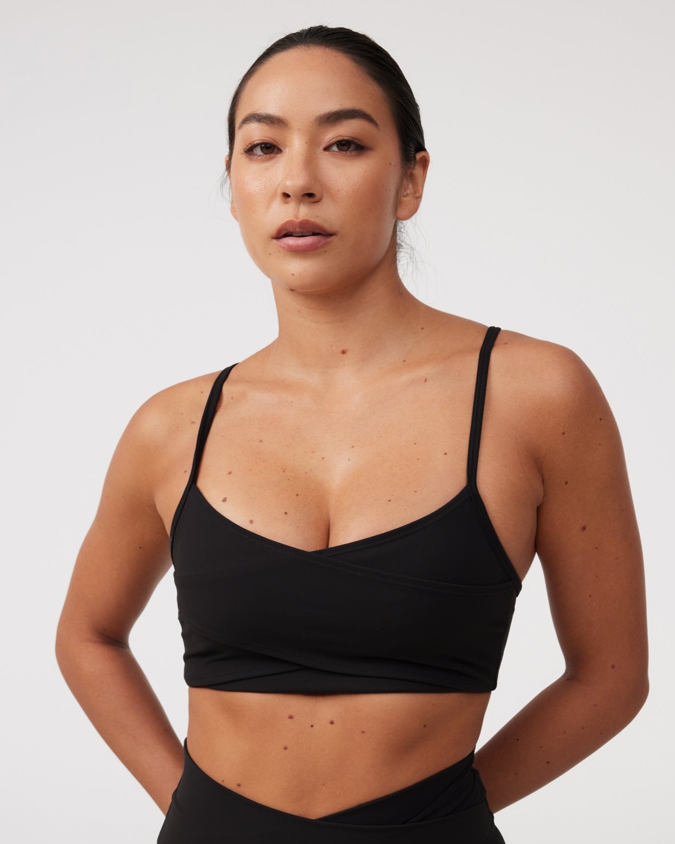 Layer Bra in Black Sesame