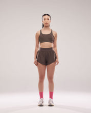 Split Shorts 2.0 in Espresso